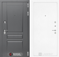 Входные металлические двери Лабиринт Платинум 07 - Белое дерево