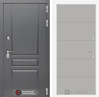 Входные металлические двери Лабиринт Платинум 13 - Грей софт