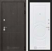 Входная металлическая дверь Лабиринт URBAN 23 - Белый софт