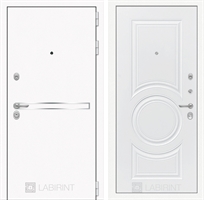 Входная дверь Лабиринт Лайн WHITE 23 - Белый софт