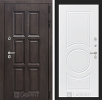 Входная металлическая дверь с Терморазрывом Лабиринт Лондон 23 - Белый софт