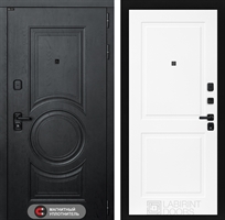 Входная металлическая дверь Лабиринт GRAND 11 - Белый софт