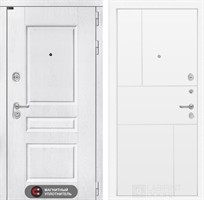 Входная металлическая дверь Лабиринт VERSAL 21 - Белый софт