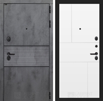 Входная металлическая дверь Лабиринт INFINITY 21 - Белый софт