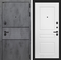 Входная металлическая дверь Лабиринт INFINITY 03 - Белый софт