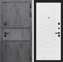 Входная металлическая дверь Лабиринт INFINITY 23 - Белый софт