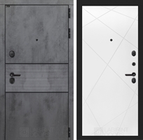 Входная металлическая дверь Лабиринт INFINITY 24 - Белый софт