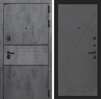 Входная металлическая дверь Лабиринт INFINITY 24 - Графит софт