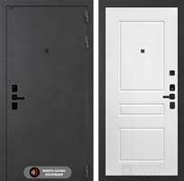 Входная металлическая дверь Лабиринт ACUSTIC 03 - Белый софт
