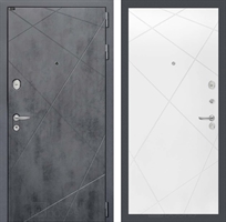 Входная металлическая дверь Лабиринт LOFT 24 - Белый софт