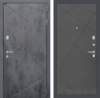 Входная металлическая дверь Лабиринт LOFT 24 - Графит софт