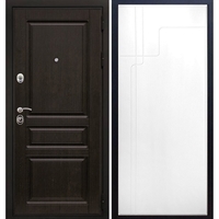 Входная металлическая дверь Премиум -H ФЛ-246 Белый силк сноу