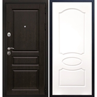 Входная металлическая дверь Премиум-H ФЛ-128 Белый силк сноу