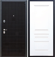 Входная металлическая дверь Тетрис 3к ФЛ-243 Белый силк сноу