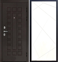 Входная металлическая дверь Монолит Сisa ФЛ-291 Белый силк сноу