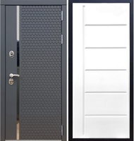 Входная металлическая дверь Sigma ФЛ-102 Белый силк сноу