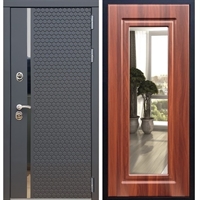 Входная металлическая дверь Sigma ФЛ-120 с Зеркалом Берёза морёная