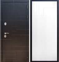 Входная металлическая дверь Нова Лабиринт ФЛ-246 Белый ясень