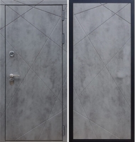Входная металлическая дверь Стиль Бетон ФЛ-291 Бетон тёмный