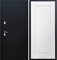 Входная металлическая дверь Триумф Чёрный муар ФЛ-119 Белый ясень