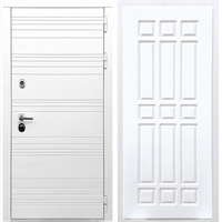 Белая входная дверь Классика ФЛ-33 Белый силк сноу