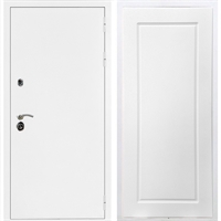 Входная металлическая дверь Триумф Белая шагрень ФЛ-119 Белый ясень