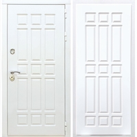 Входная белая дверь DALLAS ФЛ-33 Белый силк сноу