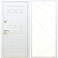 Входная белая дверь DALLAS ФЛ-291 Белый силк сноу