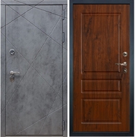 Входная металлическая дверь Неман ФЛ-92 Дуб темный