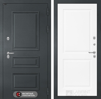 Входная металлическая дверь Лабиринт Атлантик 11 - Белый софт
