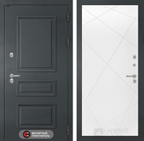 Входная металлическая дверь Лабиринт Атлантик 24 - Белый софт