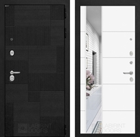 Входная металлическая дверь Лабиринт Pazl-Пазл с Зеркалом 19 - Белый софт