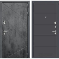 Входная металлическая дверь Лабиринт LOFT 13 - Графит софт