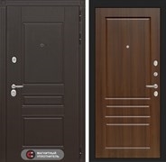 Входная металлическая дверь Лабиринт Мегаполис 03 - Орех бренди