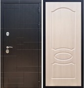 Входная металлическая дверь Нова Лабиринт ФЛ-128 Лиственница беж