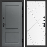 Входная металлическая дверь ВЕРОНА фл-247 Белый матовый