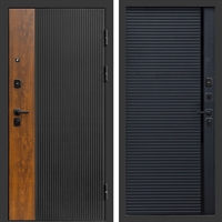 Входная дверь Престиж black фл-248 Черный кварц, вставка черный молдинг