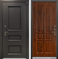 Входная металлическая дверь с терморазрывом Айсберг №-91 Дуб темный винорит