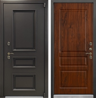 Входная металлическая дверь с терморазрывом Айсберг №-92 Дуб темный винорит
