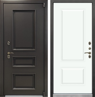 Входная металлическая дверь с терморазрывом Айсберг №-55 Белый софт