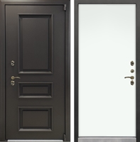 Входная металлическая дверь с терморазрывом Айсберг №-59 Белый винорит