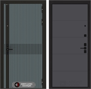 Входная металлическая дверь Лабиринт ISSIDA 13 - Графит софт. 48795