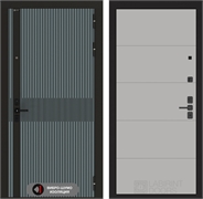 Входная металлическая дверь Лабиринт ISSIDA 13 - Грей софт. 48787