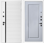 Входная дверь Интеко АГАТ Белая фл-119 Силк маус 49055