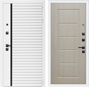 Входная дверь Интеко АГАТ Белая фл-39 Эко дуб 49061