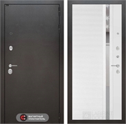 Входная дверь SILVER 31 - Белый софт, зеркальная вставка с тонировкой 49111