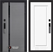 Входная дверь Пиано Смарт 2.0 панель 27 - Эмаль RAL 9003 55478