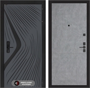 Входная дверь Лабиринт LEOLAB 21 - Бетон светлый 55514