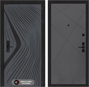 Входная дверь Лабиринт LEOLAB 24 - Графит софт 55509