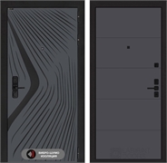Входная дверь Лабиринт LEOLAB 13 - Графит софт 55519